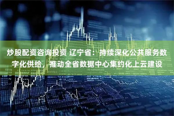 炒股配资咨询投资 辽宁省：持续深化公共服务数字化供给，推动全省数据中心集约化上云建设